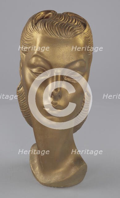 Female mannequin head from Mae's Millinery Shop, 1941-1994. Creator: Unknown.