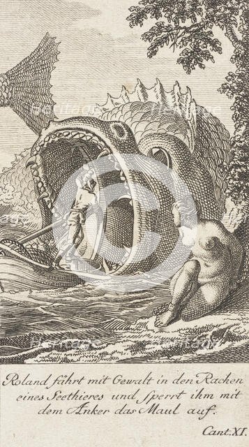 Plate 4 for Ariosto's 'Orlando Furioso', 1772. Creator: Daniel Berger.
