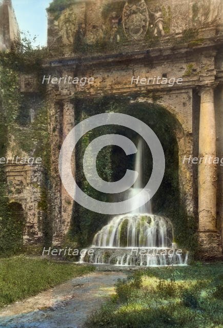 Villa d'Este, Tivoli, Lazio, Italy, 1925. Creator: Frances Benjamin Johnston.