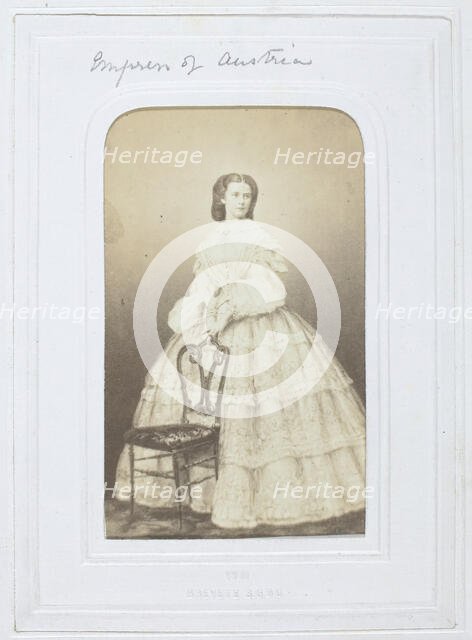 The Empress of Austria, 1860-69. Creator: Unknown.