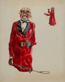Puppet with Opera Glass, c. 1937. Creator: Verna Tallman.