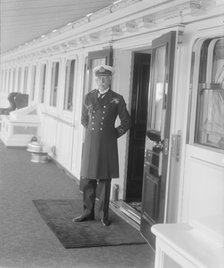 Prince Arthur on board 'HMY Victoria and Albert', c1925. Creator: Kirk & Sons of Cowes.