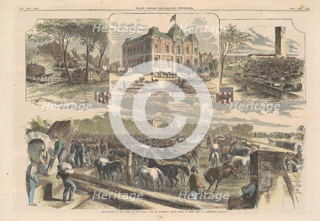 War Sketches in the Capital, 1862. Creator: Unknown.