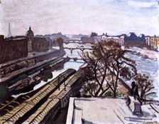 'View of the Seine and the Monument to Henry IV', c1906.  Artist: Albert Marquet