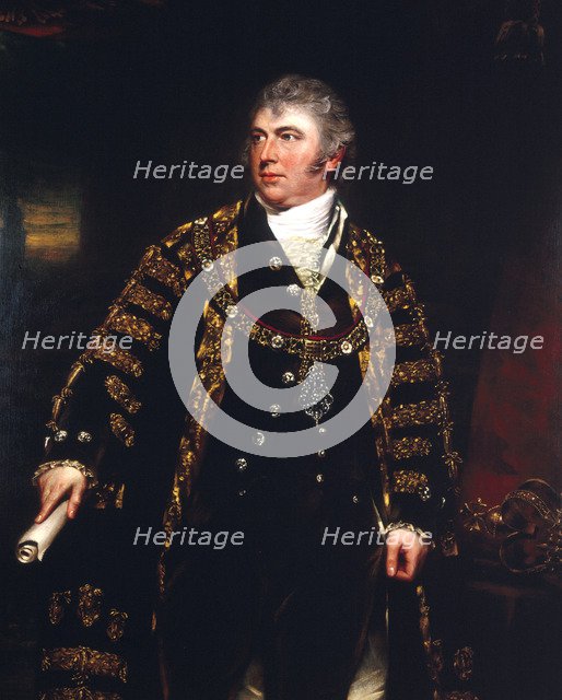 Harvey Christian Combe, Lord Mayor 1799. Artist: Benjamin Burnell