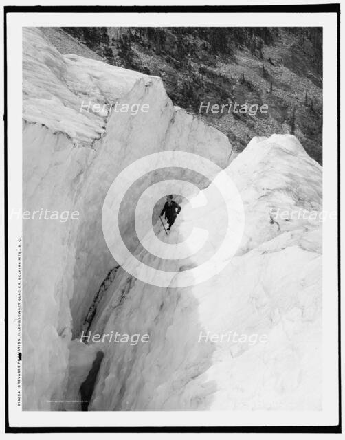Crevasse formation, Illecillewaet Glacier, Selkirk Mts., B.C., c1902. Creator: Unknown.