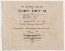 A Compendious Treatise on Modern Education, May 10, 1802., May 10, 1802. Creator: Unknown.