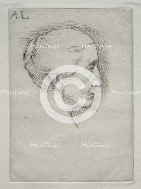 Portrait of Mme. Emily Hughes (1st Plate). Creator: Alphonse Legros (French, 1837-1911).