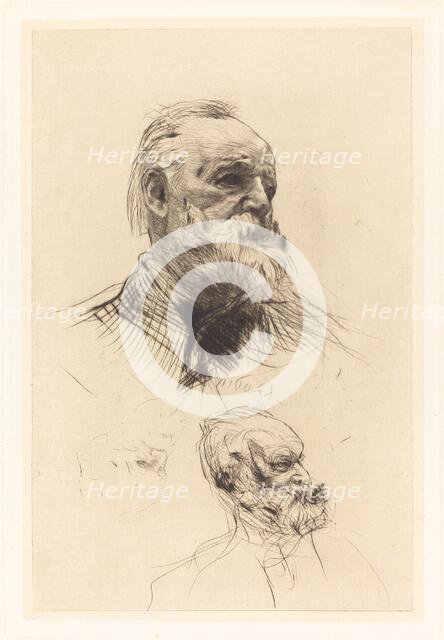 Victor Hugo, De Trois Quarts, 1884. Creator: Auguste Rodin.