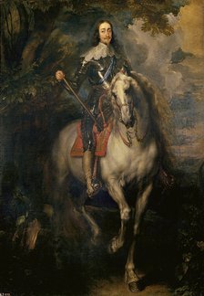 Equestrian Portrait of Charles I (Charles I on Horseback). Artist: Dyck, Sir Anthony van (1599-1641)