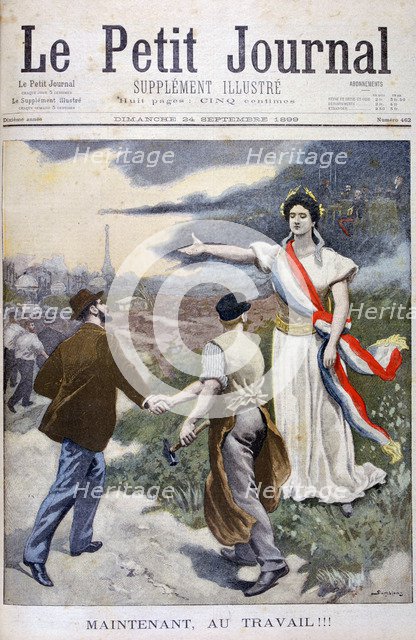 Now, with work!!!, 1899.  Artist: Eugene Damblans