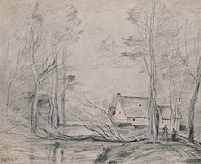 'The Mill at Cuincy', 1871-1872, (1946). Artist: Jean-Baptiste-Camille Corot.