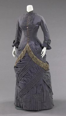 Afternoon ensemble, American, 1878-82. Creator: Unknown.