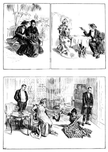 "22a, Curzon Street," the new play at the Garrick Theatre, 1898. Creator: Carl Hentschel.