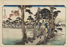 Woodblock print - Yoshiwara (Hidari Fuji), 19th century. Creator: Ando Hiroshige.
