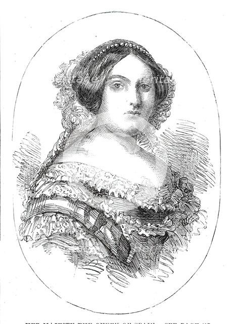 Her Majesty the Queen of Spain, 1860. Creator: Unknown.