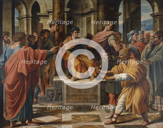 The Blinding of Elymas, 1729-31. Creator: Sir James Thornhill.