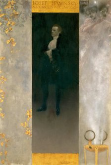 Actor Josef Lewinsky as Carlos, 1895. Artist: Klimt, Gustav (1862-1918)