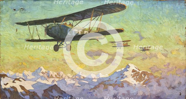 Overflight of the Caucasus Mountains.