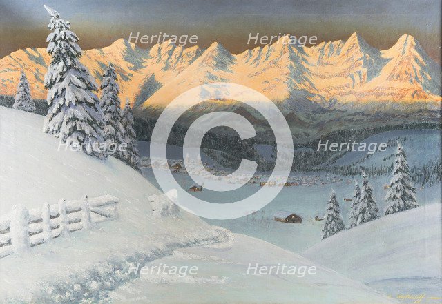 Winter Landscape. Artist: Veshchilov, Konstantin Alexandrovich (1878-1945)