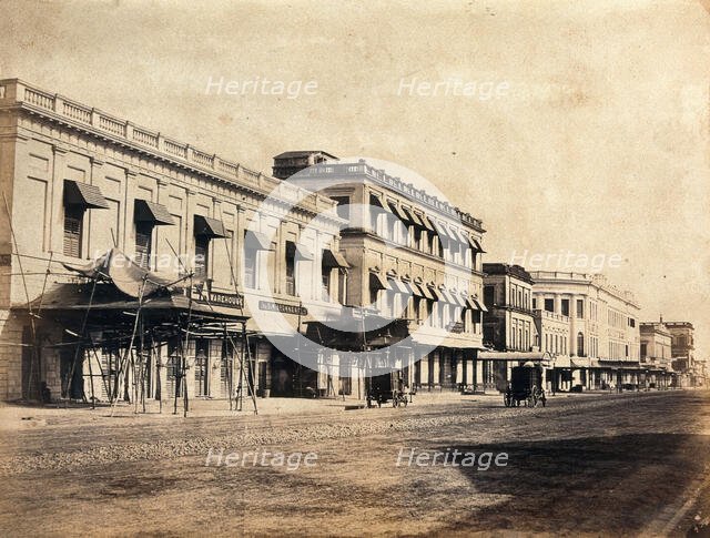 A principal street in Calcutta, c1880s. Creator: Unknown.
