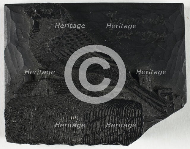 Woodblock for The Sparrow, from A History of British Birds, c. 1797. Creator: Thomas Bewick.