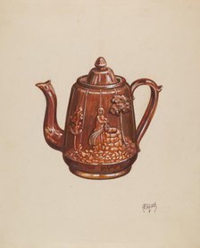 Teapot, c. 1936. Creator: Rex F Bush.