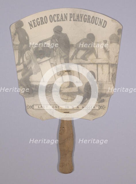 Fan advertising the American Beach Negro Ocean Playground, ca. 1935. Creator: Unknown.