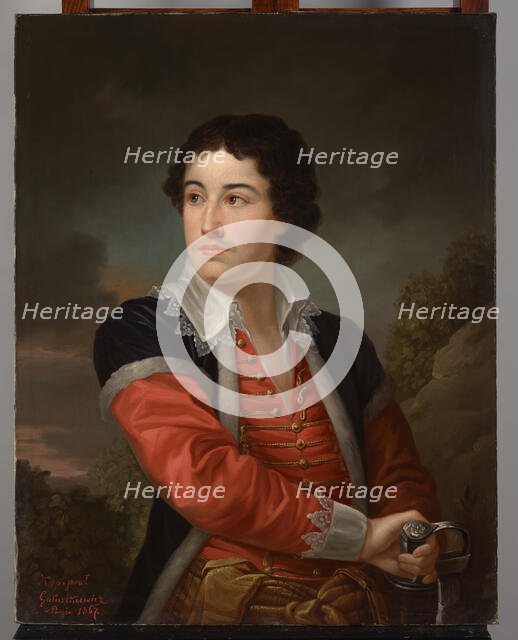 Portrait of Young Prince Adam Jerzy Czartoryski (1770-1861), 1867. Creator: Jan Galuszkiewicz.