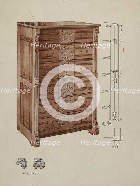 Highboy, c. 1936. Creator: Kurt Melzer.