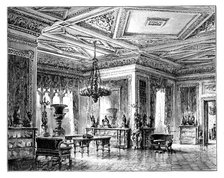 The Green Drawing Room, Windsor Castle, c1888. Artist: Unknown