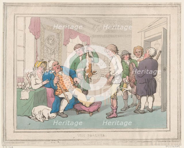 The Poacher, May 1, 1806., May 1, 1806. Creator: Thomas Rowlandson.
