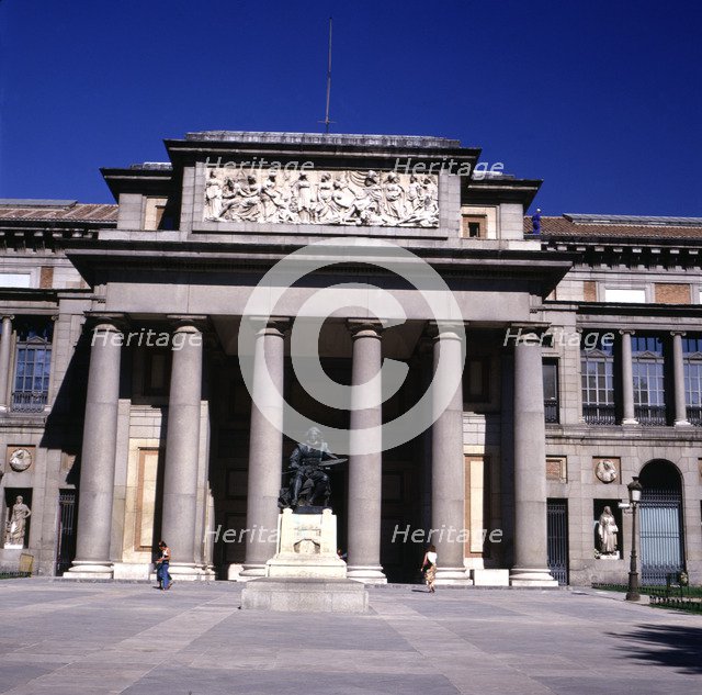 Main façade of the Prado Museum, designed by Juan de Villanueva.