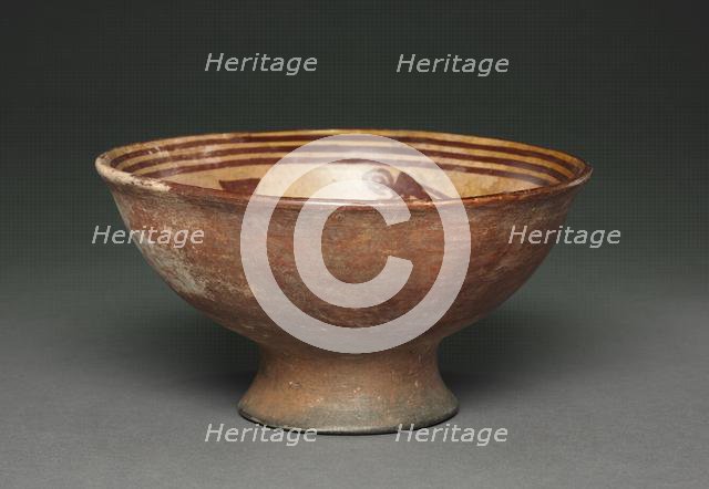 Bowl with Procession and Houses, 1250-1550. Creator: Unknown.