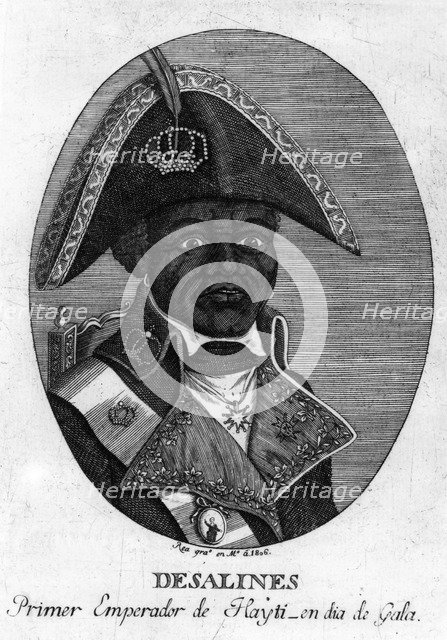 Jean-Jacques Dessalines, Emperor of Haiti, 1806. Artist: Rea