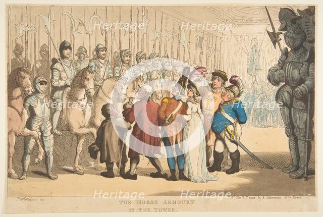 The Horse Armoury in the Tower, January 1, 1800. Creator: Thomas Rowlandson.