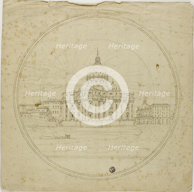 Exterior View of Apse, Saint Peter's, n.d. Creator: Lievin Cruyl.