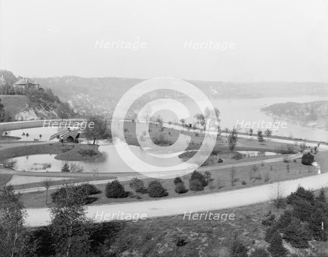 Up the Ohio from Eden Park, Cincinnati, Ohio, between 1900 and 1910. Creator: Unknown.