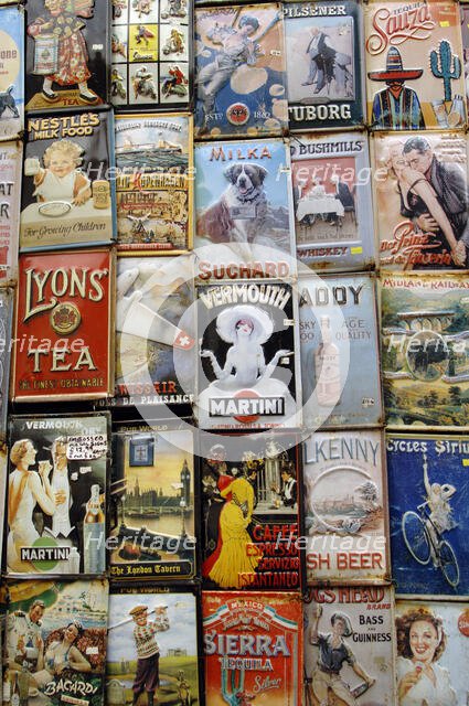 Antique market stall in Portobello Road, Notting Hill, London, England, 2008. Creator: LTL.