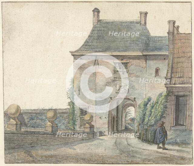 The Gate of the Castle of Heemstede, 1813. Creator: Gerrit Lamberts.