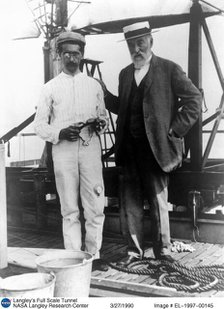 American aviation pioneers Charles M. Manly and Samuel Pierpont Langley, c1890s. Creator: Unknown.
