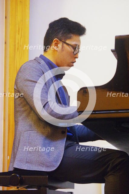 Alex Ho, Gary Crosby Sextet, National Jazz Archive, Loughton, Essex, Oct 2023. Creator: Brian O'Connor.