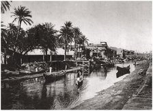 Ashar Creek leading to the Shatt al-Arab, Basra, Iraq, 1925.Artist: A Kerim
