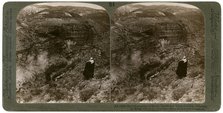 The gorge of Brook Cherith and Elijah Convent, Palestine, 1890.Artist: Underwood & Underwood