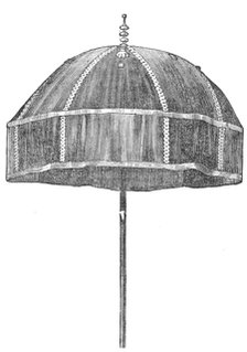 The King of Ashantee's State Umbrella, 1874. Creator: Unknown.
