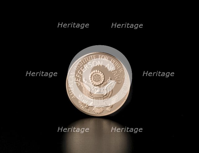 Jefferson Award Medal presented to Dr. Sally K. Ride, 1984. Creator: Franklin Mint.