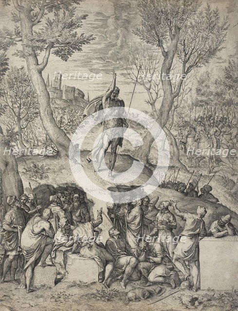 Saint John the Baptist Preaching, between 1558 and 1580. Creator: Giovanni Battista Fontana.