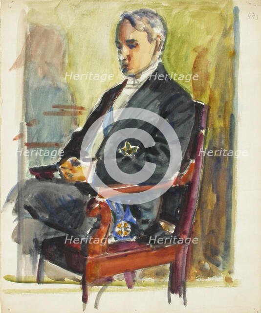 Sketch for a Portrait, c1910s. Creator: Verner Thome.