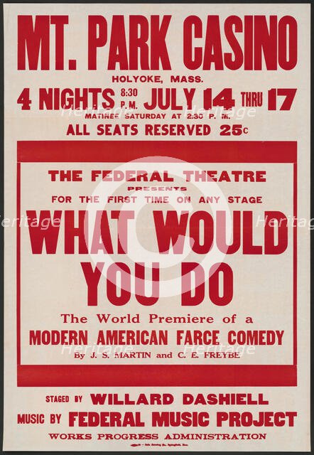 What Would You Do, Holyoke, MASS, [193-]. Creator: Unknown.