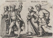 March and April, between 1546 and 1547. Creator: Sebald Beham.